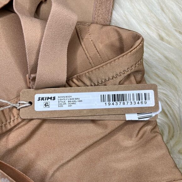SKIMS body lightly lined bra Seamless Tan Bra Sz 44 H - Picture 3 of 4
